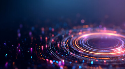 Abstract technology background. Futuristic user interface. Generative AI 62144852 3