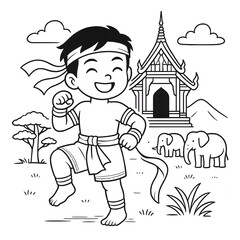 Little Cultural Warriors Coloring Pages – 42 Cute World Kids in Traditional Outfits | Printable Line Art for Kids