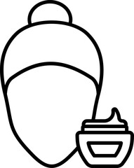 skincare illustration on a white background         