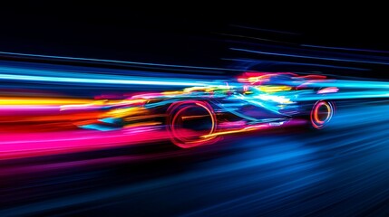 abstract neon lights background