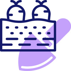 soil illustration on a white background        