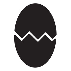Easter eggs icon. Set of decorated ester eggs vector. Spring easter black and white egg elements. 