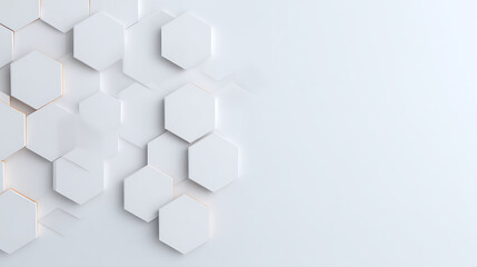 Creative hexagonal gray honeycomb wireframe backdrop. 3D Rendering. 54893132 4