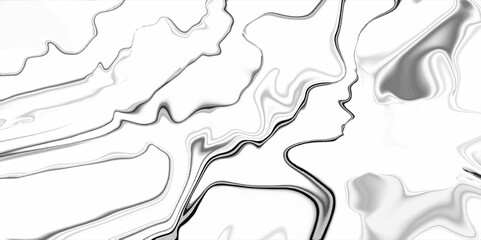 abstract black marble textures with liquid effect on a white background. 