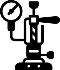 tamper illustration on a white background        
