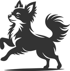 Chihuahua vector animal drawing silhouette