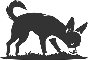 Chihuahua vector animal drawing silhouette