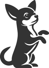 Chihuahua vector animal drawing silhouette