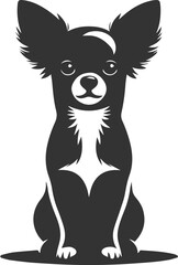Chihuahua vector animal drawing silhouette