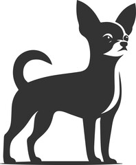 Chihuahua vector animal drawing silhouette