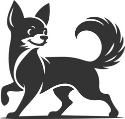 Chihuahua vector animal drawing silhouette