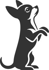 Chihuahua vector animal drawing silhouette