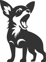Chihuahua vector animal drawing silhouette