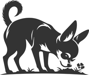 Chihuahua vector animal drawing silhouette