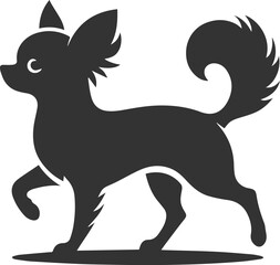 Chihuahua vector animal drawing silhouette