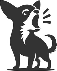 Chihuahua vector animal drawing silhouette