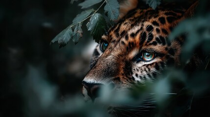 Colorful marine creature swimming in deep waters, vibrant patterns and textures, showcasing underwater harmony and beauty.