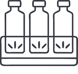 Four Medical Ampules Icon