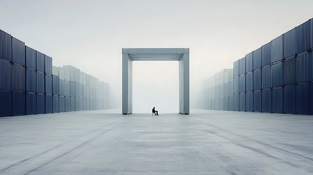 Empty container terminal pathway