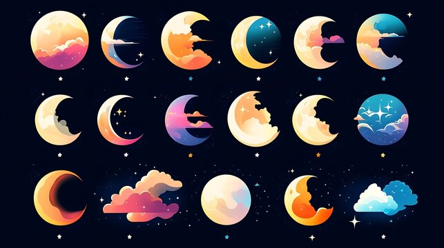 満ち欠け Images – Browse 664 Stock Photos, Vectors, and Video