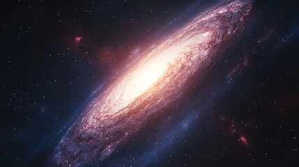 Obraz premium view from space to a galaxy and stars , space galaxy background , a galaxy nebula 