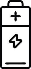 Obraz premium Battery Power Icon Energy, Charge, Electricity Symbol