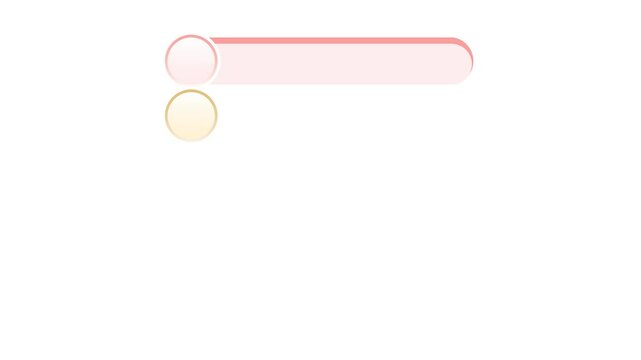 animated 5 steps circle infographic template. animation footage video isolated on white background 
 with alpha channel(transparent).