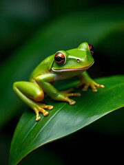 Obraz premium red eyed tree frog