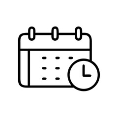 calendar on transparent background for web and graphic design