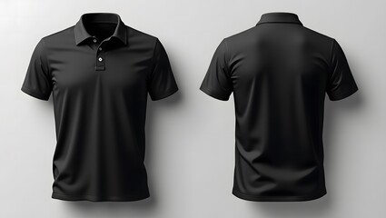 t-shirt mockup black color, with gray background