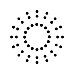 dotted spinner counter clockwise gradient classic on transparent background for web and graphic design