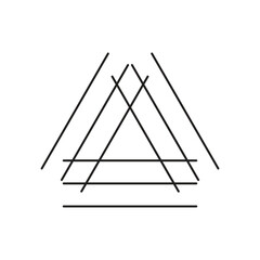 A mandala. Decorative round ornaments. Wicker design elements. Logo design for business yoga, backgrounds for posters, icons for programs and websites. triangle shape of the flower islamic pattern