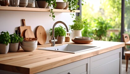 modern kitchen interior