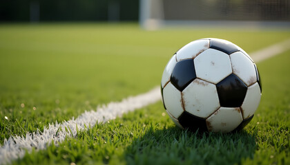 Obraz premium ball on the football field