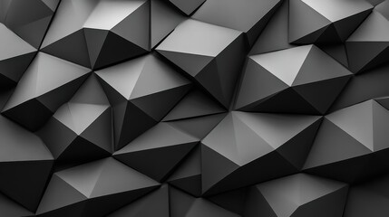 Fototapeta premium Contemporary black and white background highlighting triangle shapes for modern design and minimalist style