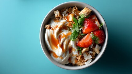 Yogurt Parfait with Granola and Berries