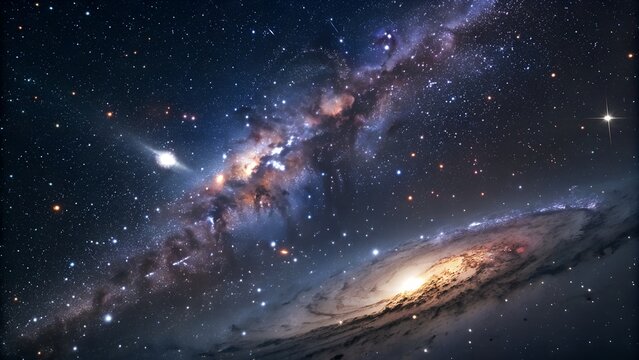 A Stunning View of a Galaxy and Cosmic Wonders