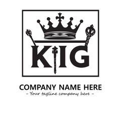 King logo company design vector illustration