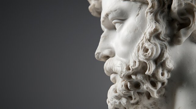 Ancient Roman bust profile