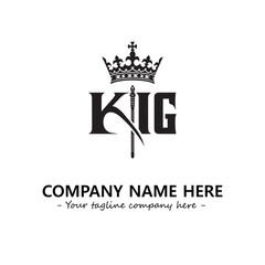 King logo company design vector illustration