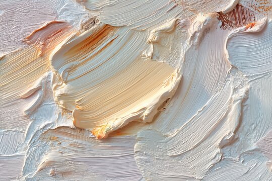 Abstract texture background, thick impasto paint strokes with soft colors complementary palette, dynamic brush ridges