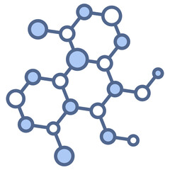 Nano Technology Blue Icon