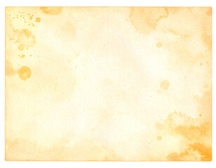 Aged paper sheet featuring light brown stains and subtle textured marks.