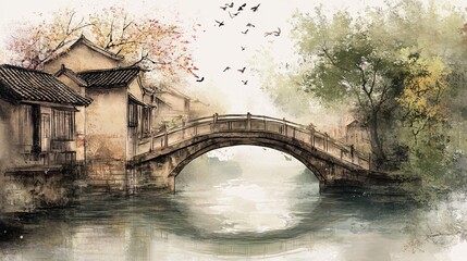 bridge over the river