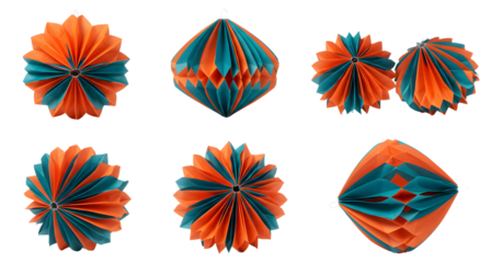 Diy paper decorations tutorial: how to make honeycomb balls and paper lanterns for party decorations festa junina - june festivals on transparent background