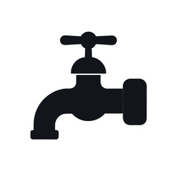 water tap silhouette icon 