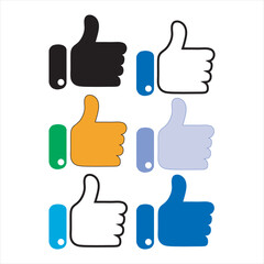 Social Media Like Button .eps