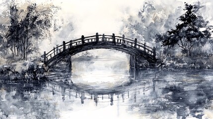 old grunge bridge