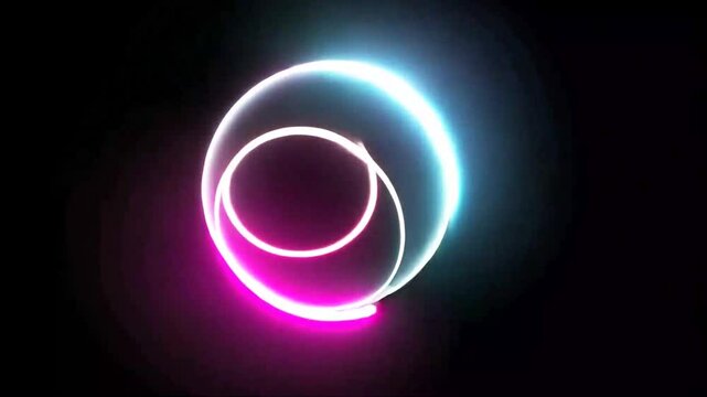 abstract glowing circle