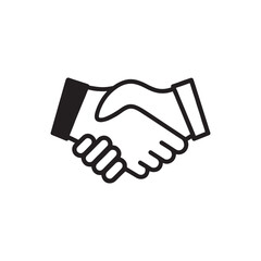 Handshake icon set. Business agreement handshake. friendly handshake icon symbol. partnership deal symbol icon vector.